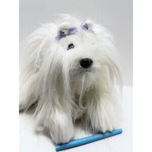 Animal Alley Maltese Puppy Dog Bichon Frise Maltipoo White Plush Stuffed Toy